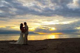 Puerto Vallarta beach wedding photography at Velas Resort by LiMe fotografia Raul Perez Amezquita Sunset